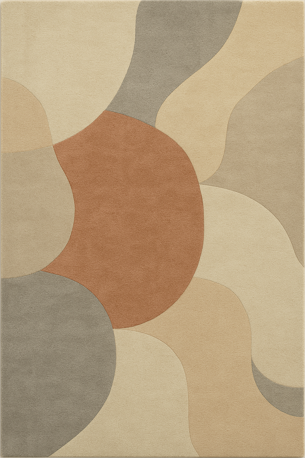 5x7 Modern Rug Handmade Tufted carpet Beige Color Rug For Living Room 8x10