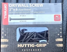 175 Qty #6 x 2" Drywall Screws - Phillips Bugle Head w/ Fine Thread 1lb Box