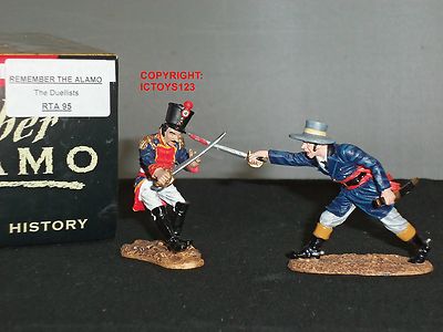 KING AND COUNTRY RTA95 ALAMO MEXIKANISCHE DUELLANTEN METALLSPIELZEUG SOLDAT FIGURENSET