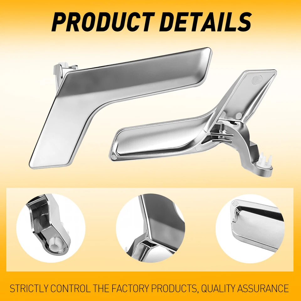 Manija de puerta interior izquierda y derecha 4 piezas astilla mate para Mercedes Benz C250 C300 C350 Foto 4 de 4