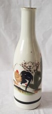 ANTIQUE JAPANESE  HANDPAINTED  PORCELAIN BOTTLE VASE. MARKED TO  BASE