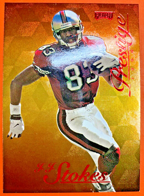 1998 PLAYOFF PRESTIGE HOBBY GOLD #30 J.J.STOKES SERIAL #ED 6/25 49ER'S