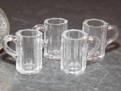 Dollhouse Miniature Beer Mugs Set of 4 1:12 inch scale A4 Dollys Gallery