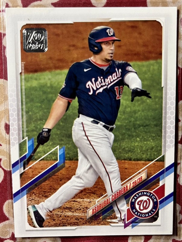 2021 Topps Series 2 Base #531 Asdrubal Cabrera - Washington Nationals ⚾️