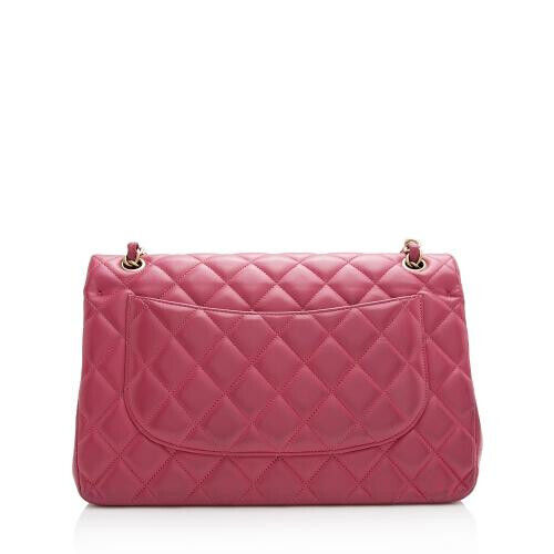 Chanel Lambskin klassische Jumbo Doppelklappe Tasche - Bild 2 von 12