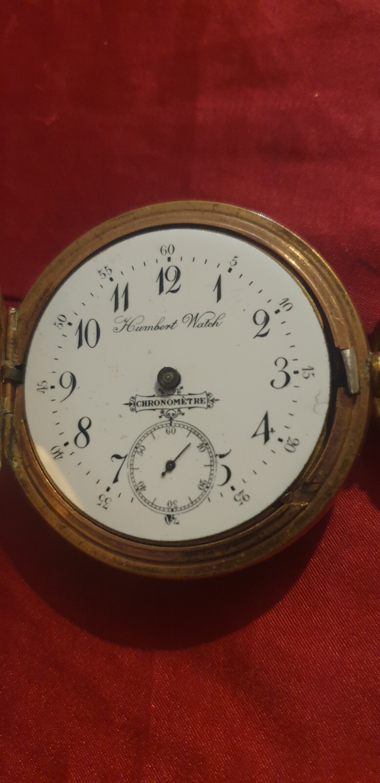 Vintage Humbert Chronometre Mechanical Pocket Watch Not Working eBay