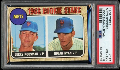 1968 Topps Baseball #177 Mets Rookies Koosman N. Ryan PSA 4.5