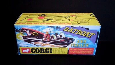 Corgi 107 Batboat / Batman Reproduktionsbox