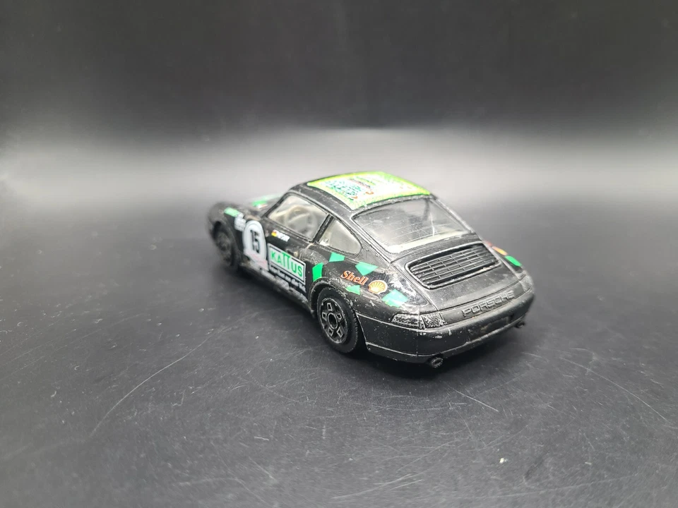 Coche Modelo Vintage Porsche 911 Carrera Cup Heger Burago Ocasión 1/43 PUBLICACIÓN GRATUITA Foto 4 de 4