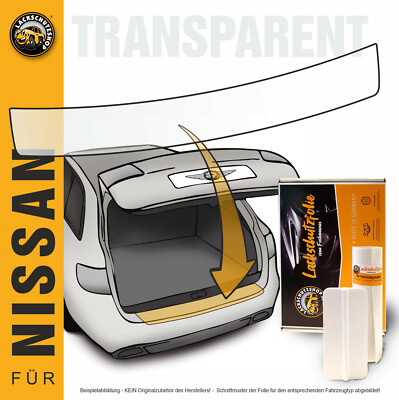 Lackschutzfolie für Nissan Leaf ZE1   Ladekantenschutz transparent   Rakel   TOP
