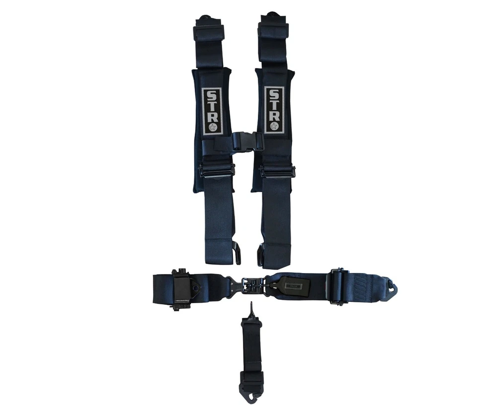 STR Competition RATCHET Race Harness Padded Off Road Racing 3" Wide Seat Belt