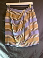 Coastal Style -Carlisle Silk Skirt. Draped Design-Airy-light -Avant-garde Sz 6