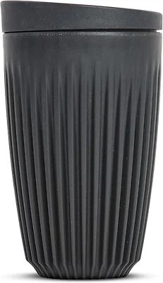 Huskee Cup with Lid Charcoal Colour (12oz 350ml) - Single