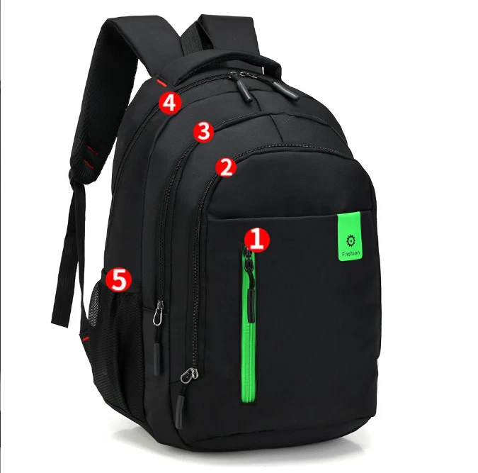 Fashion Men Waterproof Backpack Travel Oxford Bag School Backpack