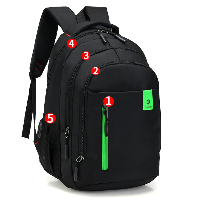 Fashion Men Waterproof Backpack Travel Oxford Bag School Backpack Laptop Bag