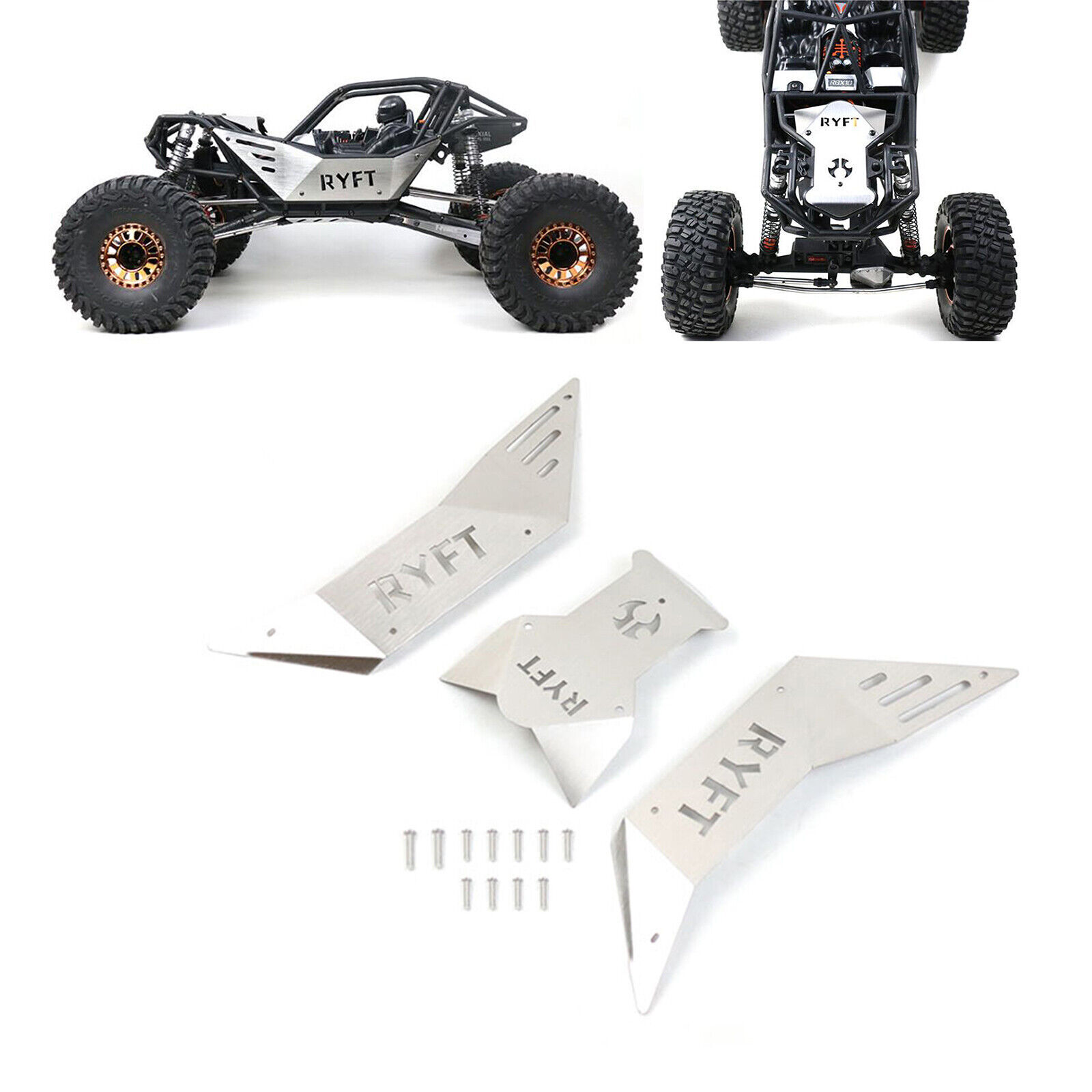Anti-Collision Metal Car Body Shell Crash Armor For Axial RBX10 Ryft 1/10 RC Car