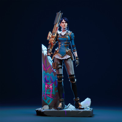 Caitlyn Arcane Netflix - Unpainted | Unassembled 3D printed Resin Model Kit