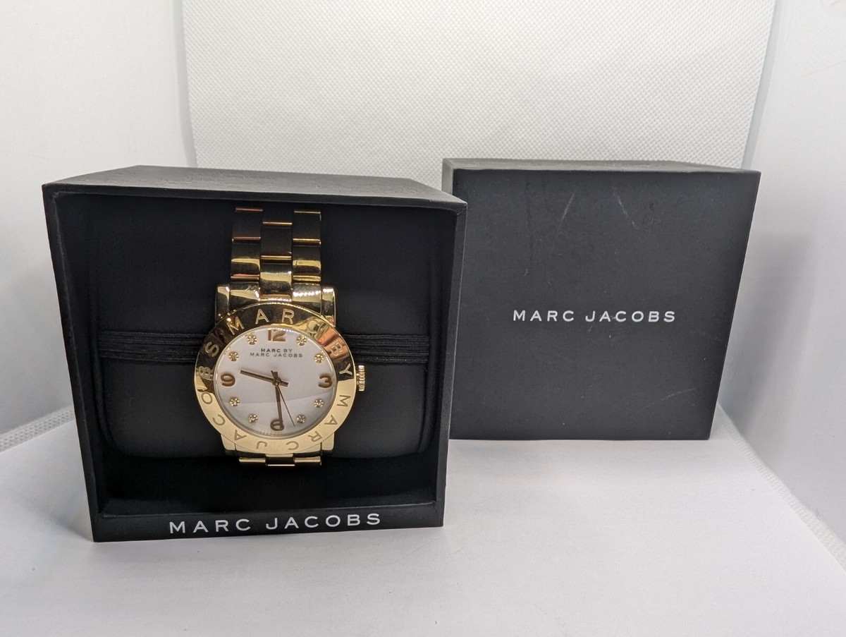 Marc Jacobs MBM3056 Amy White Dial Gold Tone Stainless Steel  display picture 2