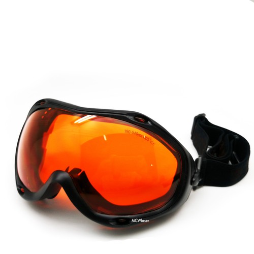 MCWlaser Laser Safety Goggles Protective Glasses 190-540 nm OD6+ Eye Protection - Picture 4 of 5
