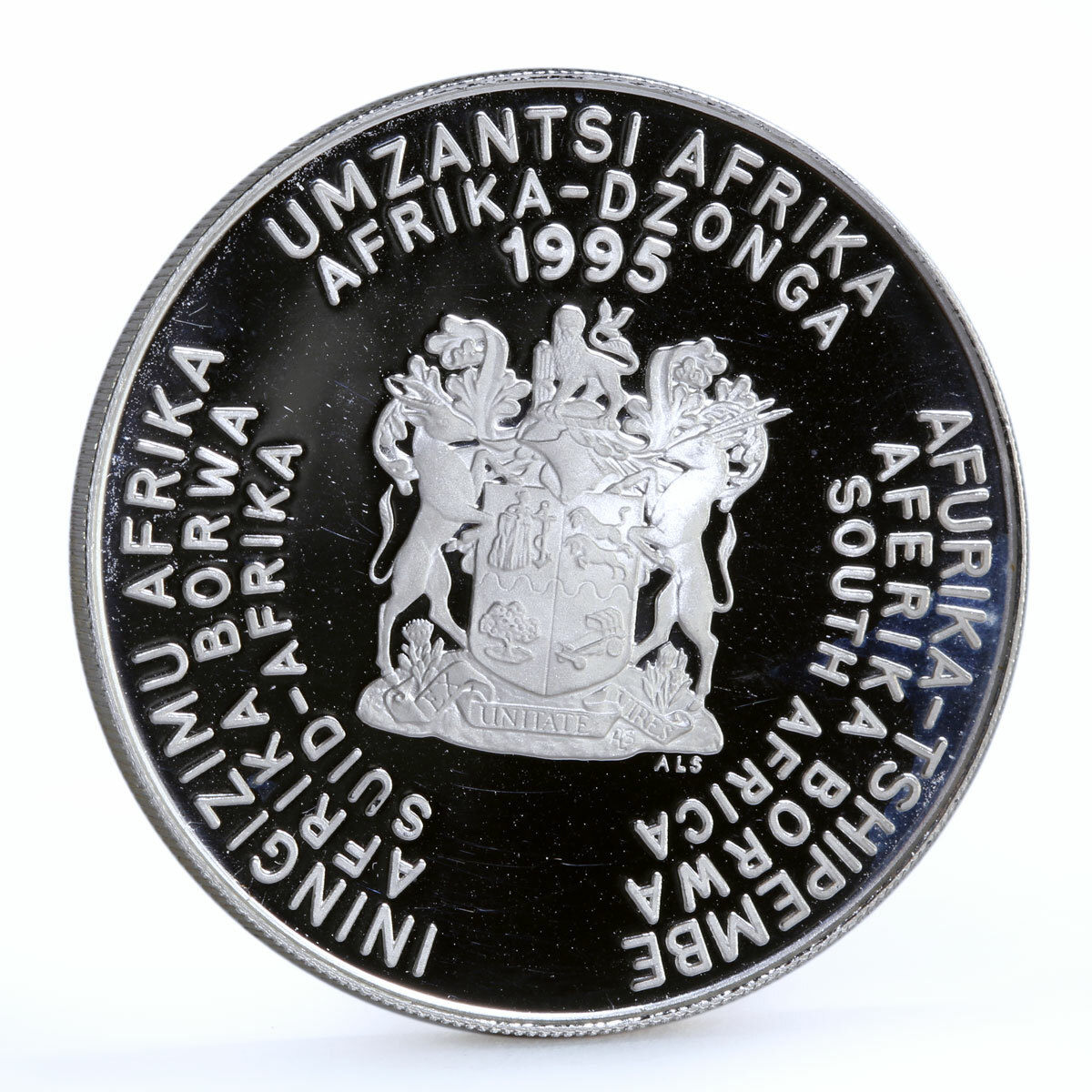South Africa 2 rand 50th Anniversary of United Nations silver coin