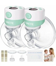 TSRETE Breast Pump, Double Wearable Breast Pump, Electric 2PACK