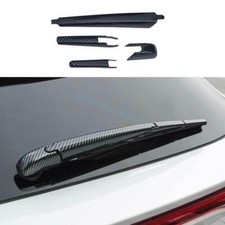 For Toyota Venza Harrier 2021-2024 Carbon Fiber Tail Rear Window Wipers Trim ABS