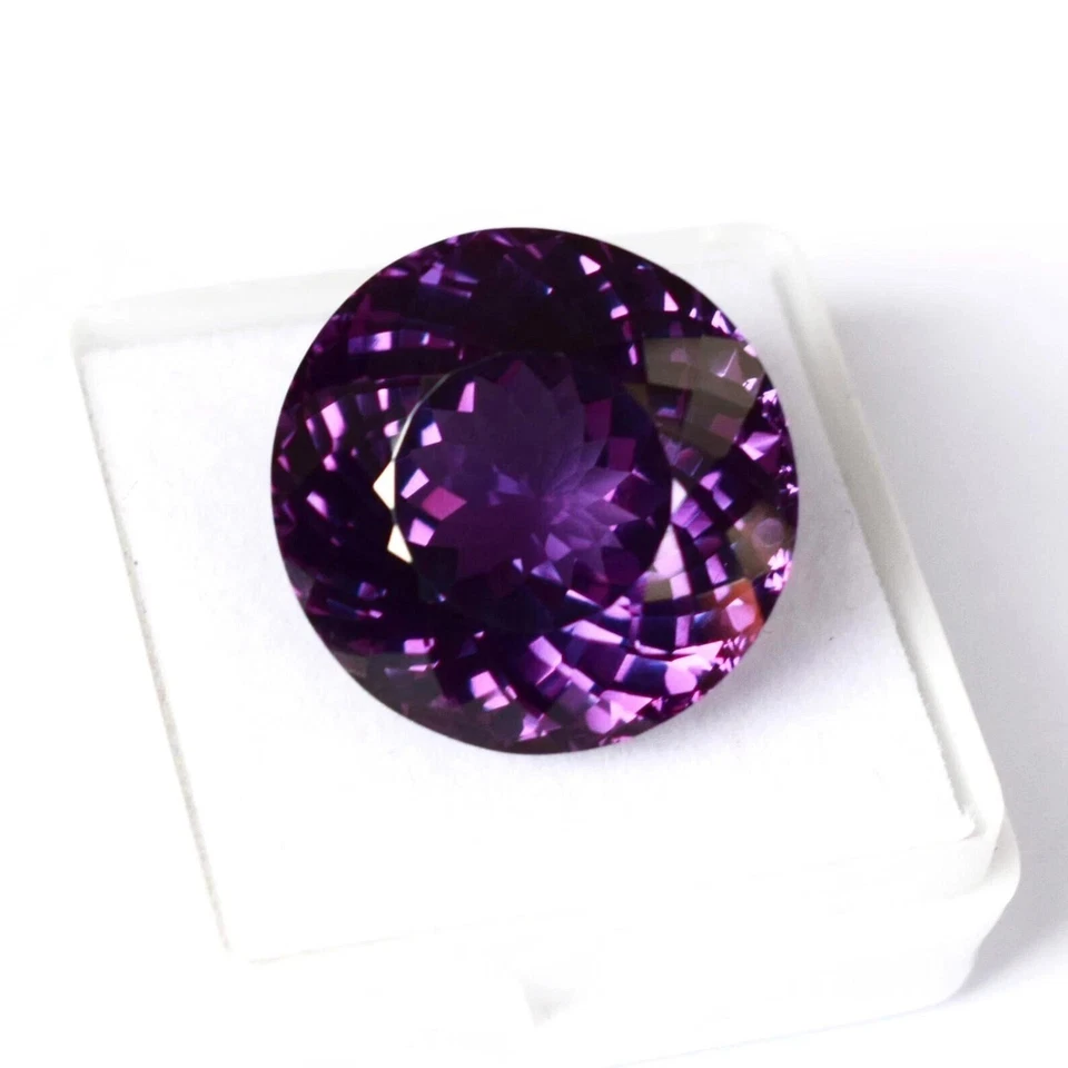Natural Alexandrite Certified Rare Color Changing 40.02 Ct Round Cut Gemstone - Image 4 of 4