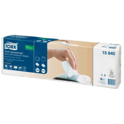 TORK 15840 Servietten Xpressnap  Extra Soft  hochweiß 2-lagig 16,5 x 10,65 cm