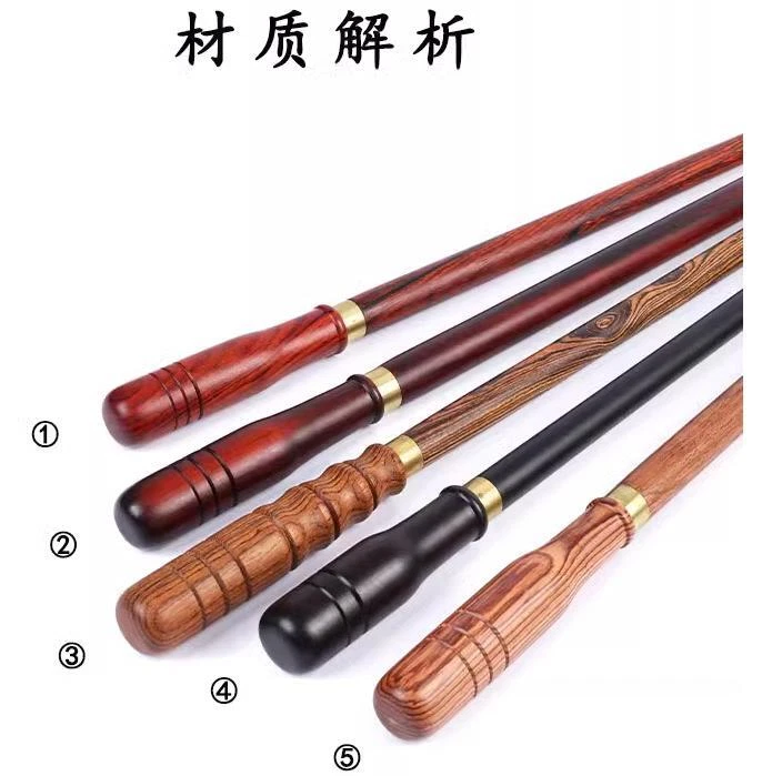 Nuevo bastón de música puntero manual aula madera maciza para profesor 60 cm Foto 2 de 4