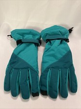 NWOT Lands End Boys Girls Teal Unisex Snow Gloves Large
