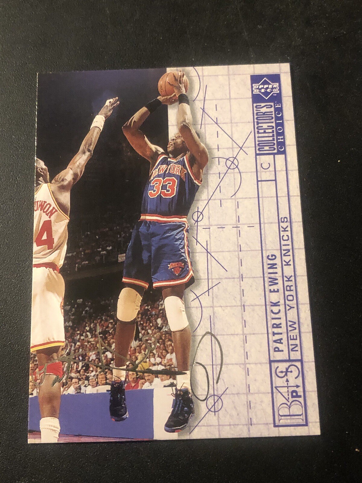 1994 Upper Deck Collector's Choice Silver Foil Signature Patrick Ewing #389 HOF