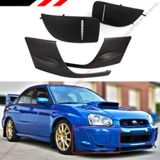 FOR 2004-2005 SUBARU IMPREZA WRX STI GD FRONT BUMPER SIDE LIP + FOG LIGHT COVERS