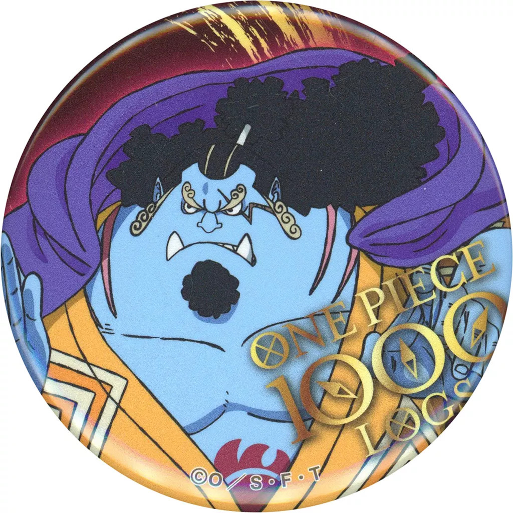 Jinbe One Piece 1000th Episode Commemorative Badge Pin Anime Visual 56mm  Sanwa