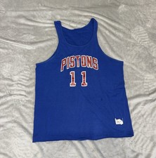 Vintage Detroit Pistons Isaiah Thomas #11 Sand-Knit NBA Mcgregor Basketball Tank