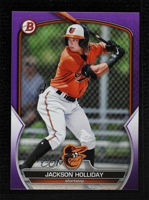 2023 Bowman Prospects Purple 103/250 Jackson Holliday #BP-20 e9p