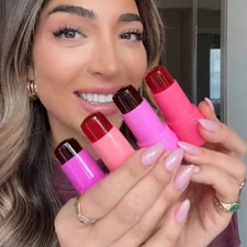 Milk Jelly Lipstick Blush Stick Moisturized Blusher Rouge Cream Shimmer Powder B