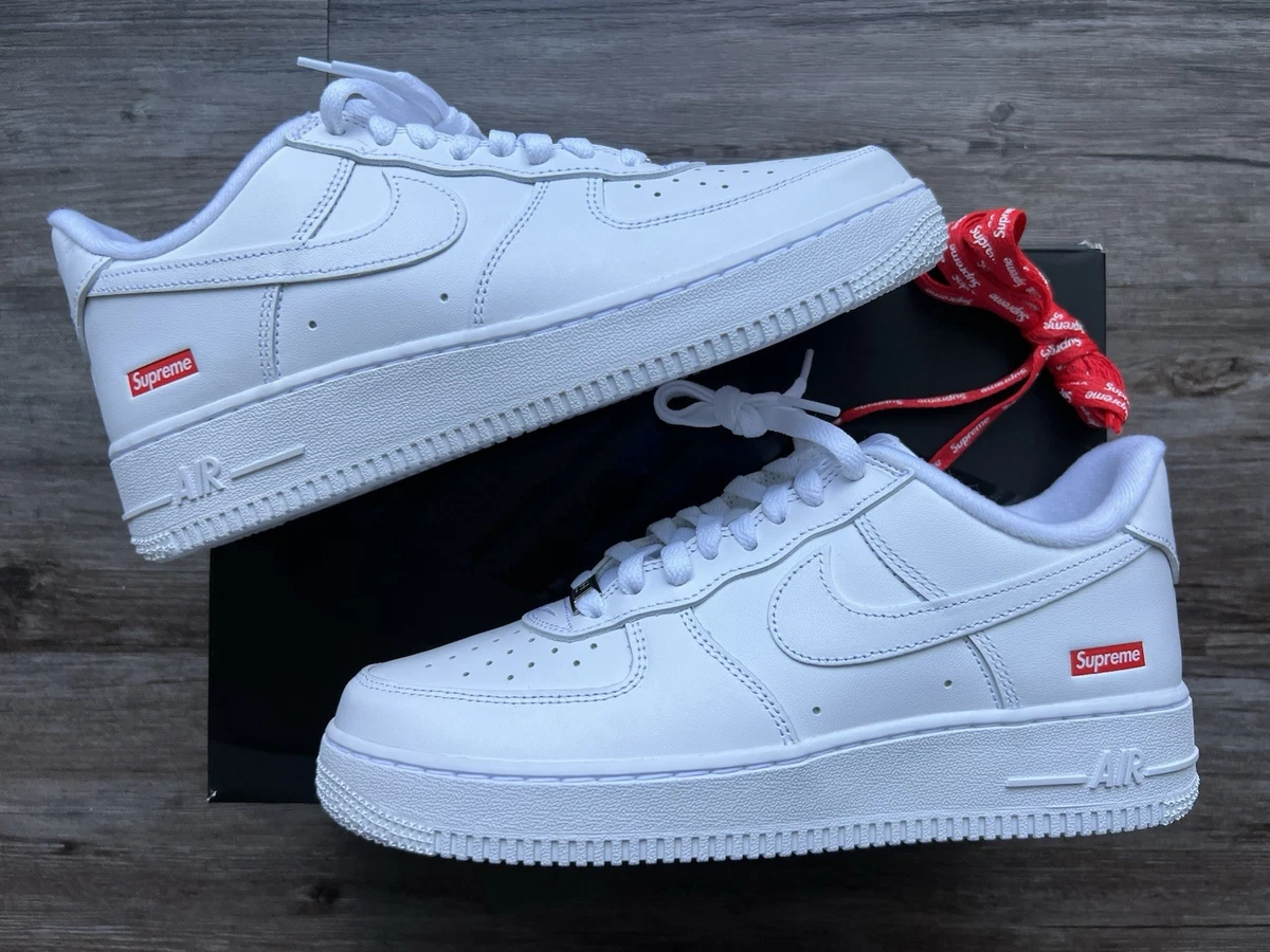 Nike Air Force 1 Supreme White | eBay