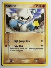 Meditite Emerald 55/106 LP-NM Pokemon card on eBay