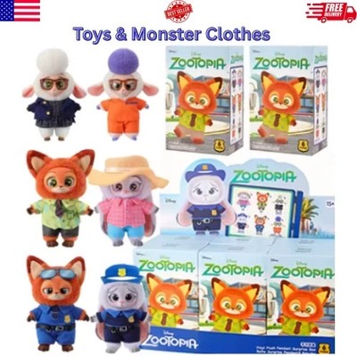 Zootopia Series Blindbox Confirmed Color, Plush Pendant & Keychain