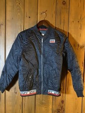 Levi's Youth Boys Bomber Jacket Black Red Lining Logo Waistband Size L 12-13