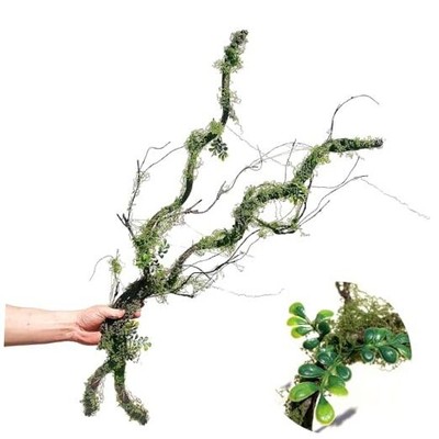 43 inches Moss Twig Vines Artificial Trees Branches Jungle Green - Pack of 2