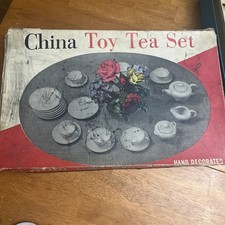 Vintage Toy China Tea Set Made in Japan Original Box 2 Sets READ