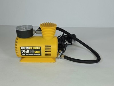 A&M portable air compressor inflator 12V DC car lighter 250 Max yellow color 