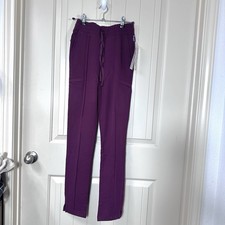 Uniform Advantage Movement Butter-Soft Medical Scrub Pants Wine XXS