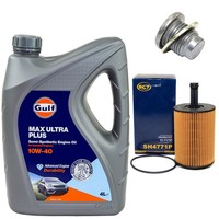 MotoröL Filter Set 10W-40 4 Liter + ÖLablassschraube FüR Renault Twingo I Clio