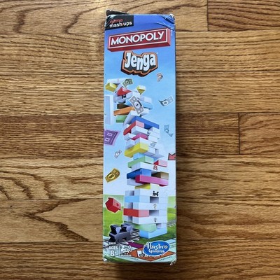 Hasbro Monopoly Jenga Mashup Game NEW SEALED IN WORN BOX Wooden Stacking Classic