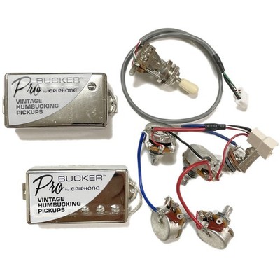 Epiphone ProBucker 2 & 3 geflochtener Draht Tonabnehmer Set Gibson Style...