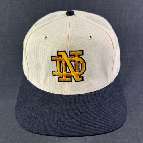 Vintage Notre Dame Fighting Irish Fitted Hat Cap Size 7 1/2 NCAA 1990's USA - Picture 15 of 22
