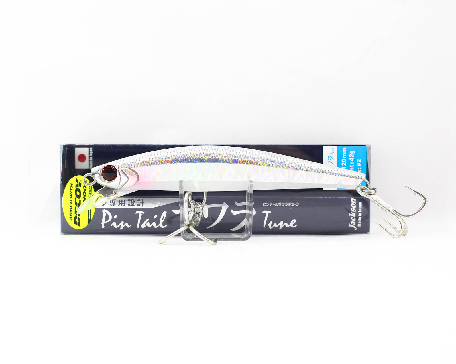 Leurre Coulant Jackson Pin Tail Sawara Tune – 42g, 120mm, Couleur GRAD, Pêche Mer