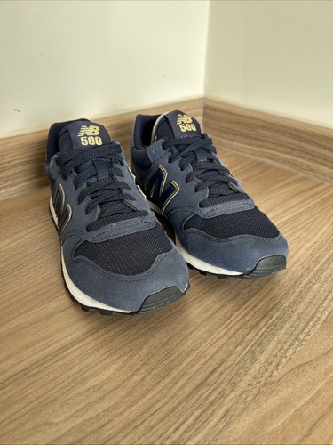 New Balance 500 Ladies Trainers Size 5.5 UK Blue 38 EU - Picture 2 of 12
